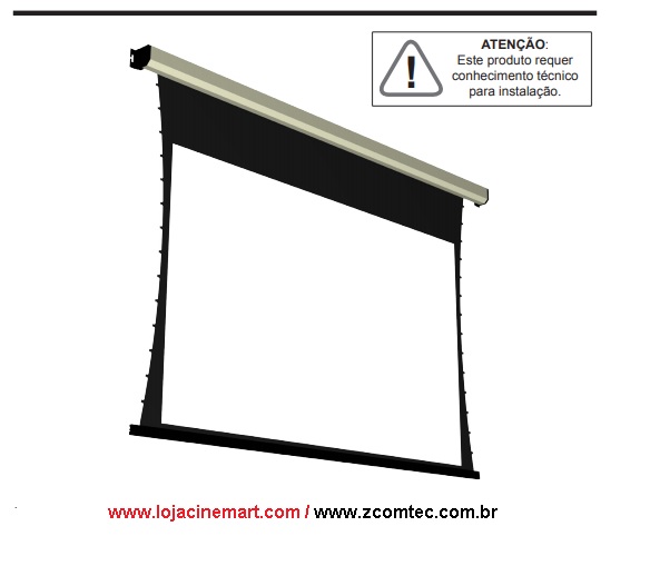 Tela de Projeção elétrica Gaia tensionada
