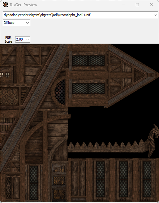 PBR Scale设置为2,转换后的Lod贴图