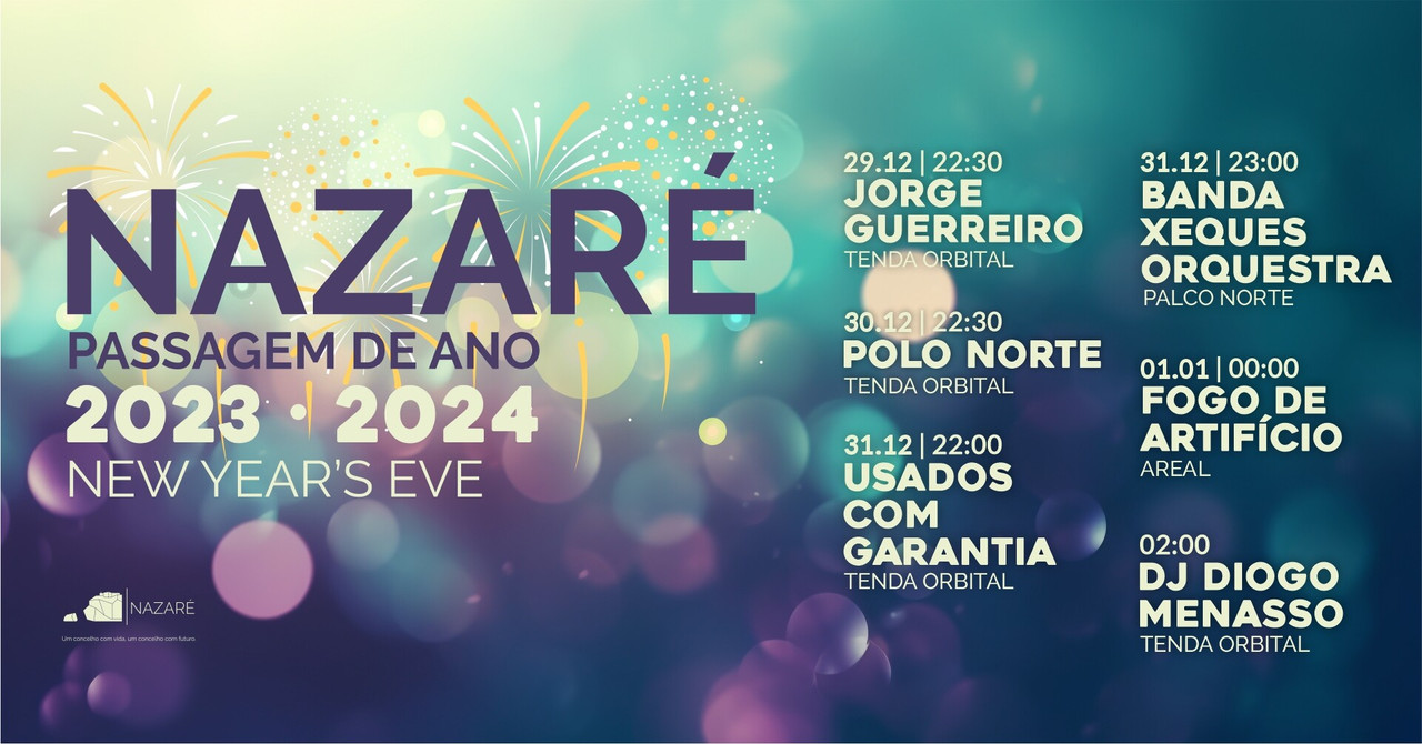 Toupeiras - Passagem de Ano 2024 - Nazaré