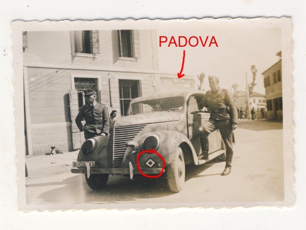PADOVA Italien Süden - Luftwaffe - BEUTE PKW TAR