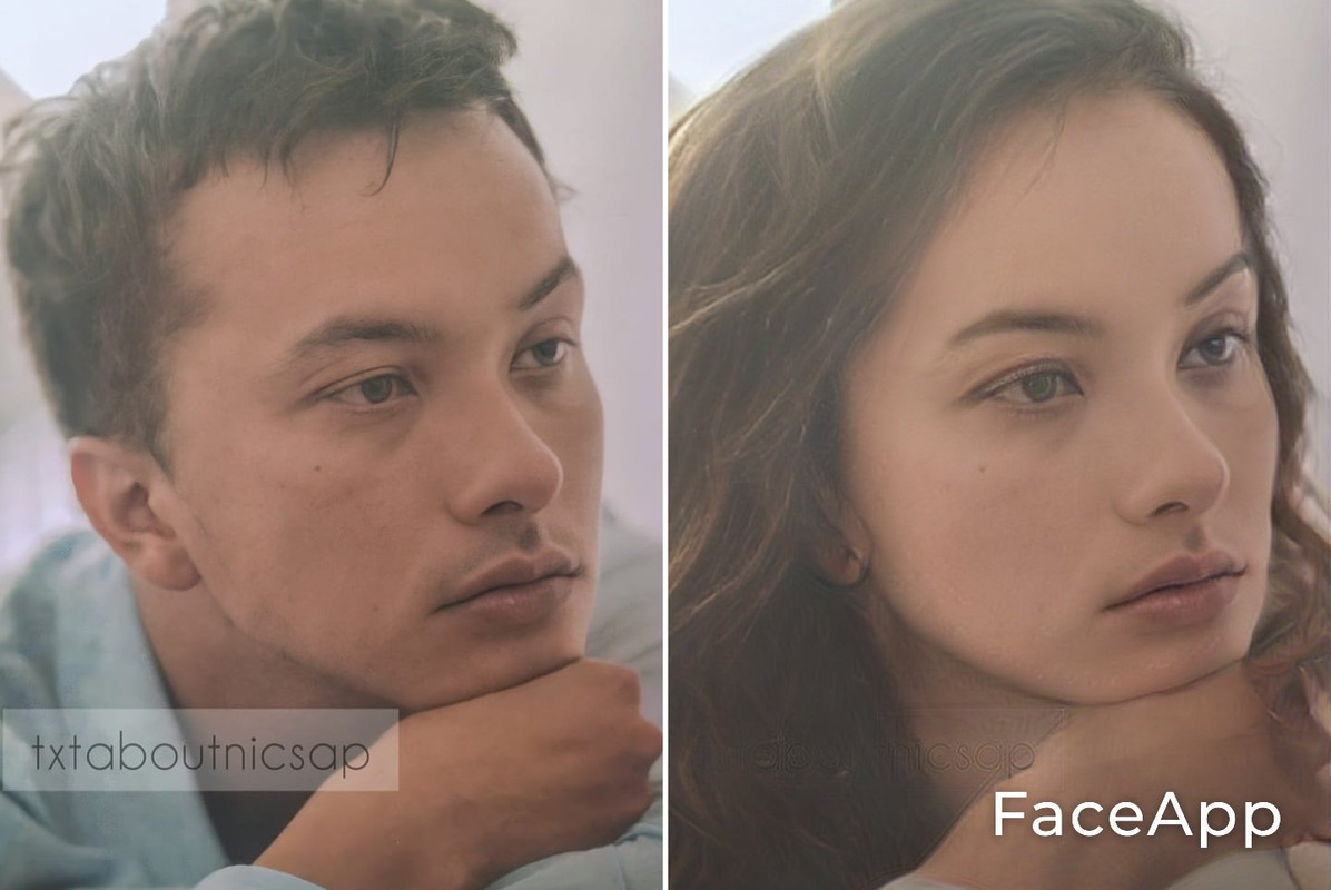 Netizen edit foto Nicholas Saputra menggunakan FaceApp