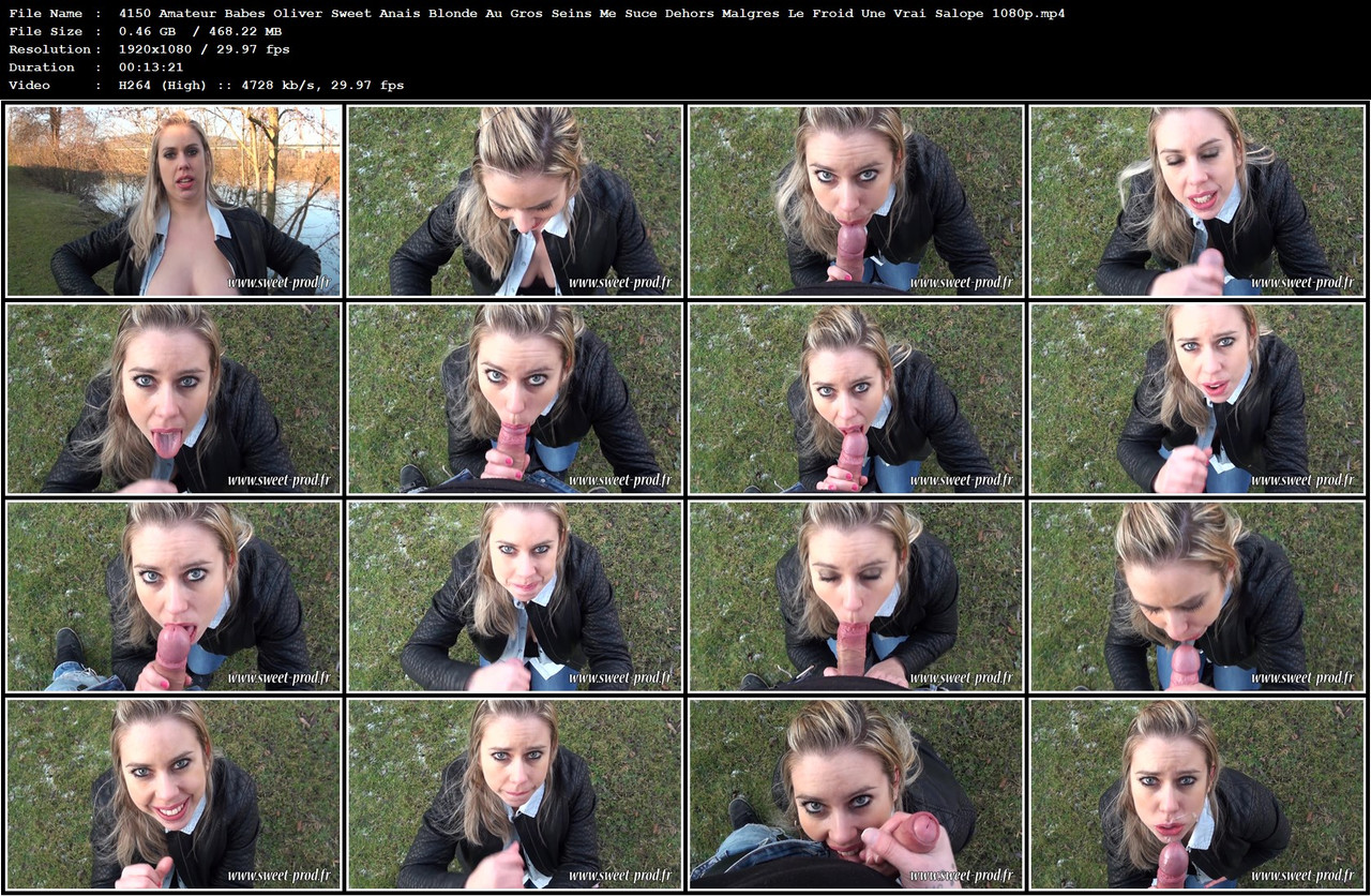 4150 Amateur Babes Oliver Sweet Anais Blonde Au Gros Seins Me Suce Dehors Malgres Le Froid Une Vrai