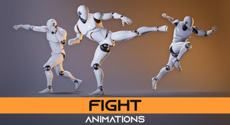 Unreal Engine Marketplace - Fight Animations Pack (5.0)
