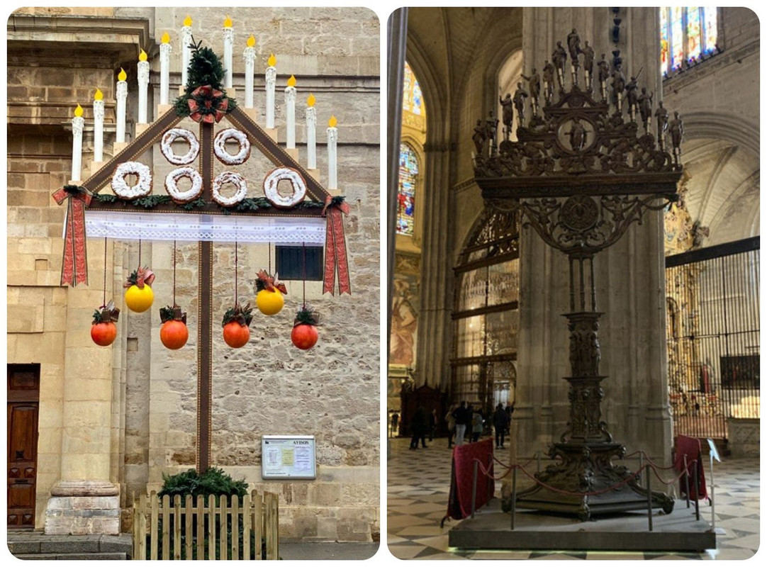 Ramo Leonés de Navidad gigante y Tenebrario de la Catedral de Sevilla.