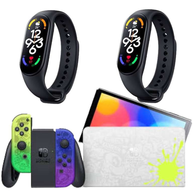 Linio: Nintendo Switch oled Splatoom más 2 mi band 7 Paypal y hsbc