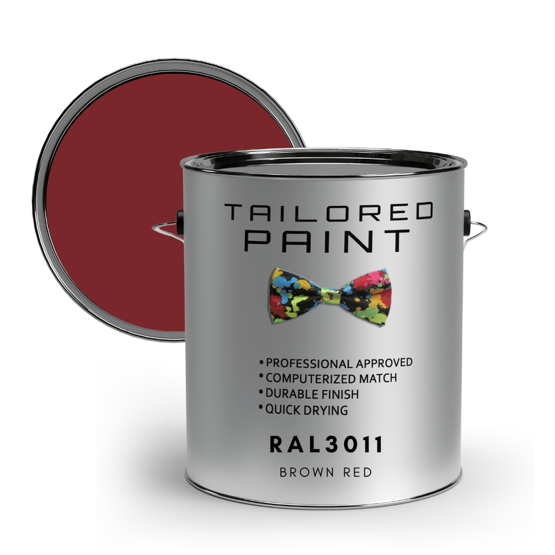 RAL3011 BROWN RED DTM 2K Monothane Gloss Primer Finish 1 Coat Paint 2:1