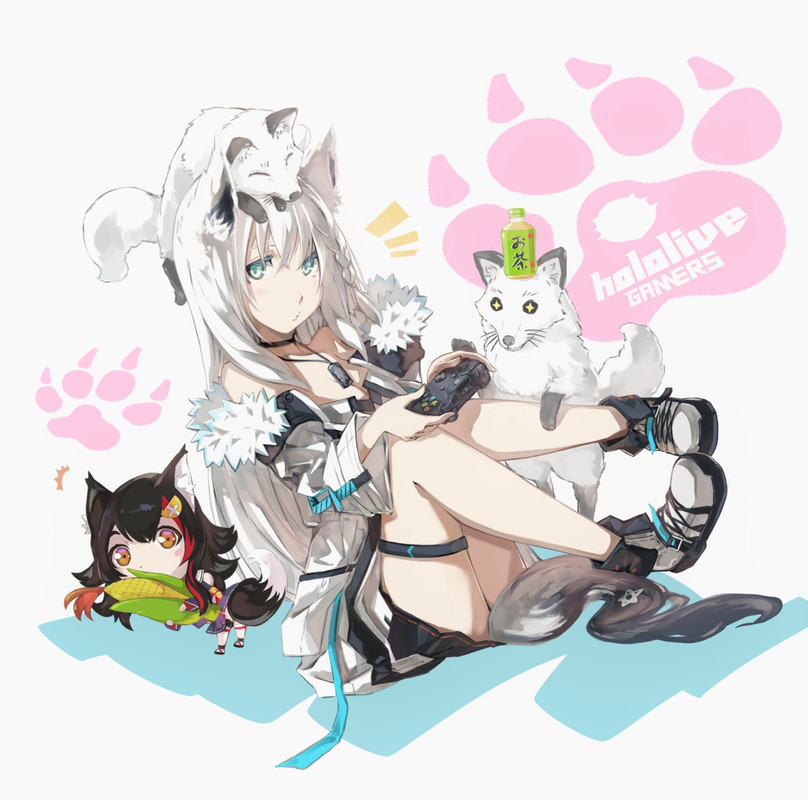 shirakami-fubuki-and-ookami-mio-hololive-and-1-more-drawn-by-satorine-59024df7eef417dc9d6814af1ce