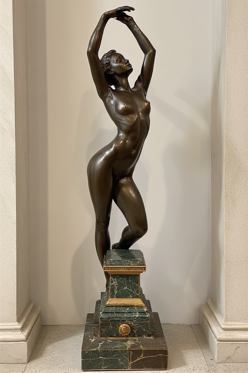 A-bronze-sculpture-depicting-a323344
