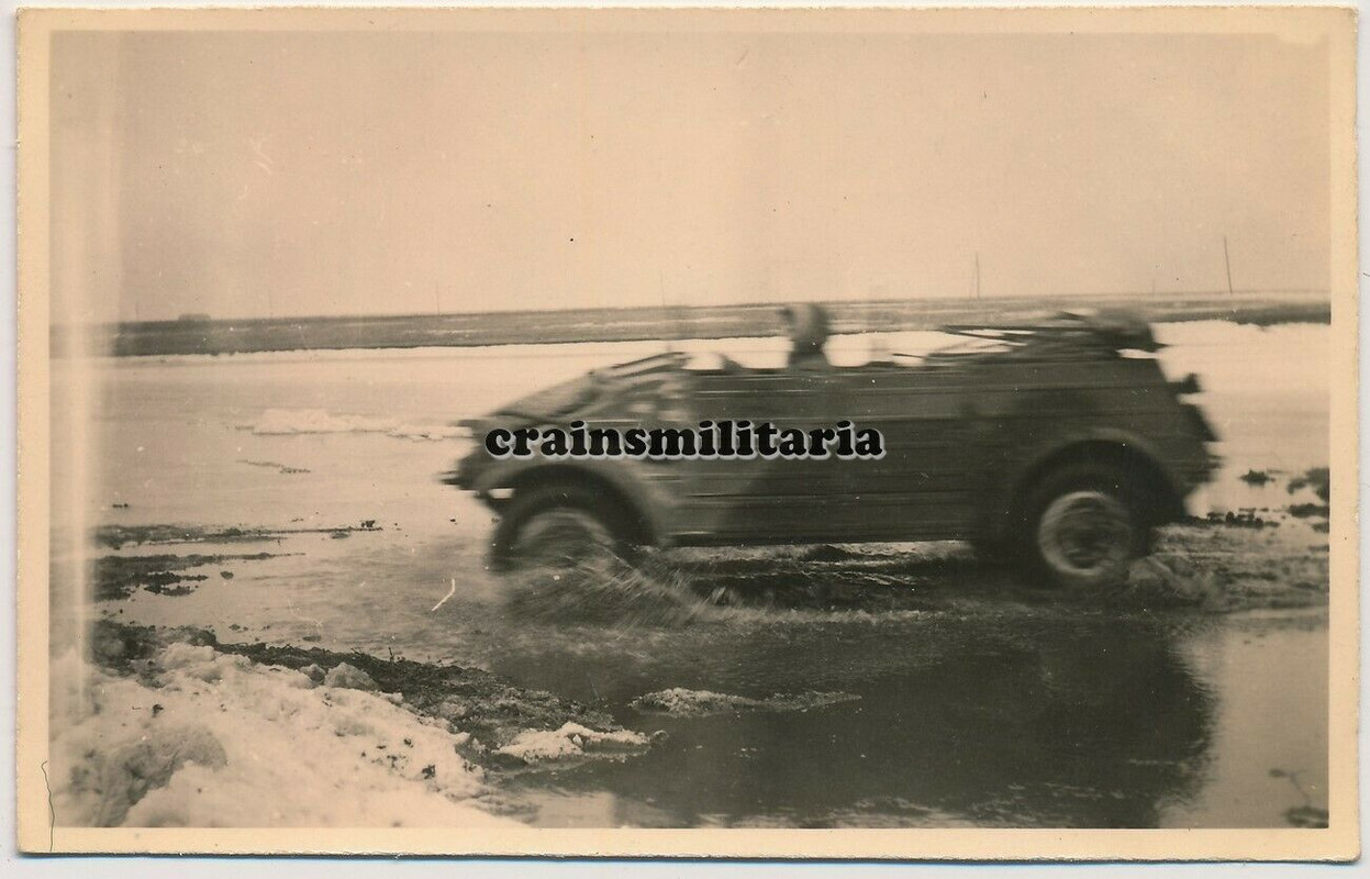 Orig. Foto 167.ID Volkswagen Kübelwagen Typ 82 in Russland 1943 