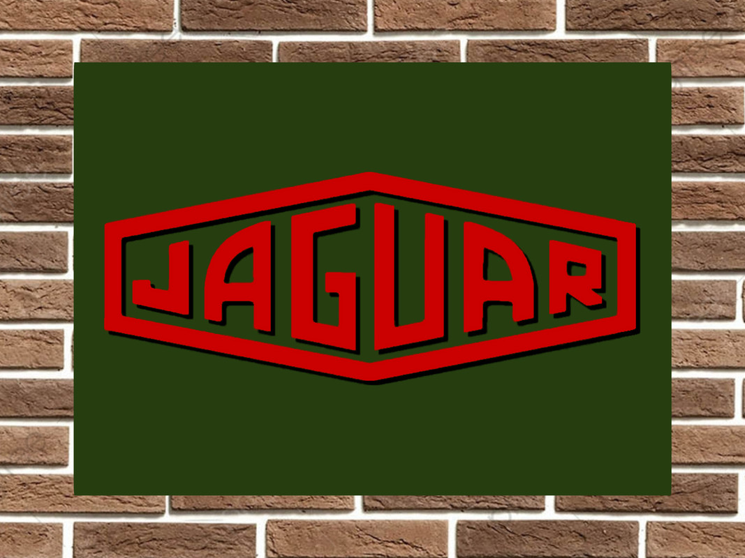 Jaguar Heritage Metal Sign Wall Plaque Garage Sign Vintage Retro Man