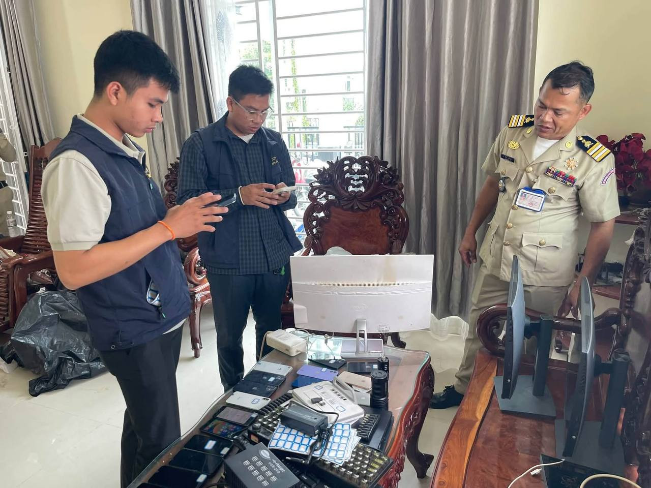phnom penh scam raid five foreign suspects detained cambodia news 2026 34567888