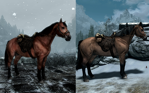 skyrim better horses mod