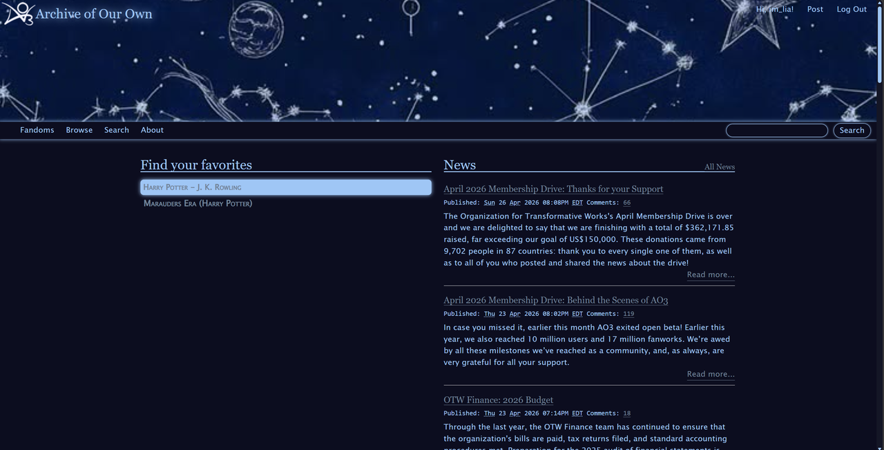 Starfall Site Skin (Desktop Home)