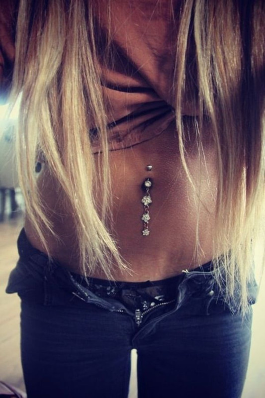 Navel piercing