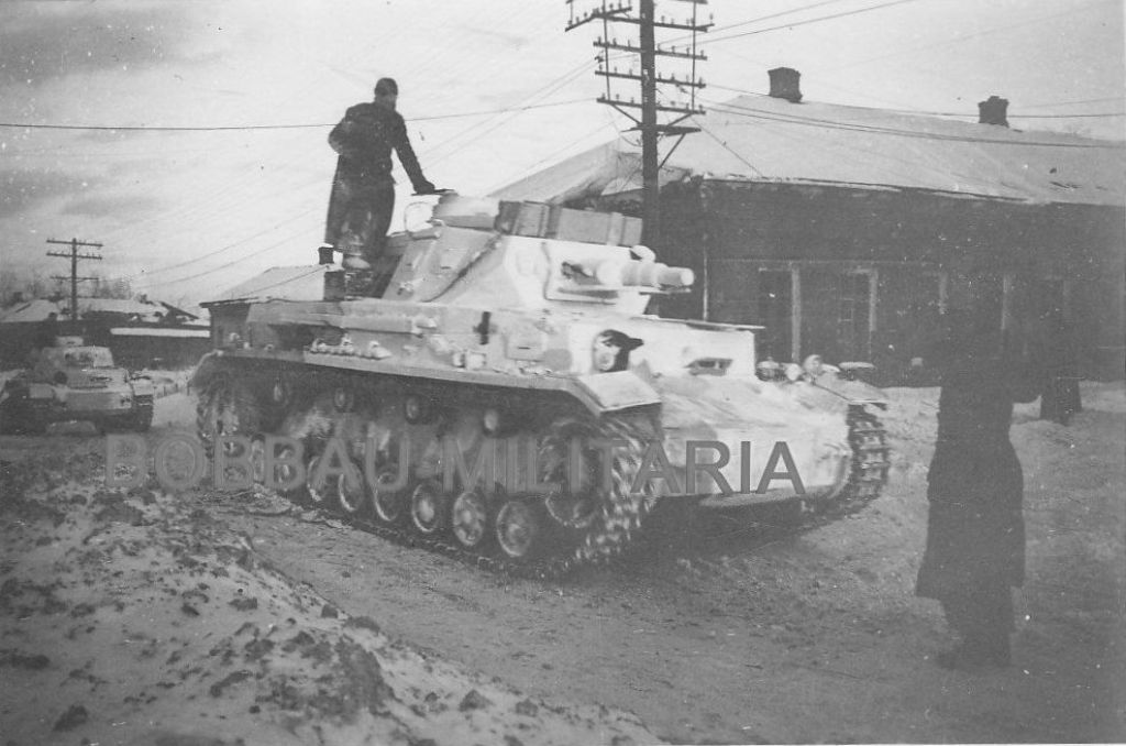 bei Grodno Hrodna Panzerkampfwagen IV weiß gekalkt Wintertarn 19