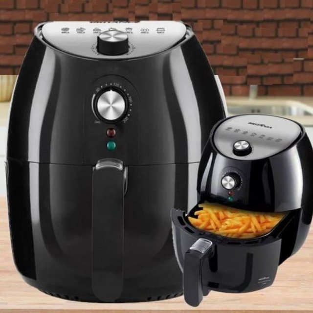 Fritadeira Elétrica sem Óleo/Air Fryer Britânia – BFR10P Preto 3,35L com Timer