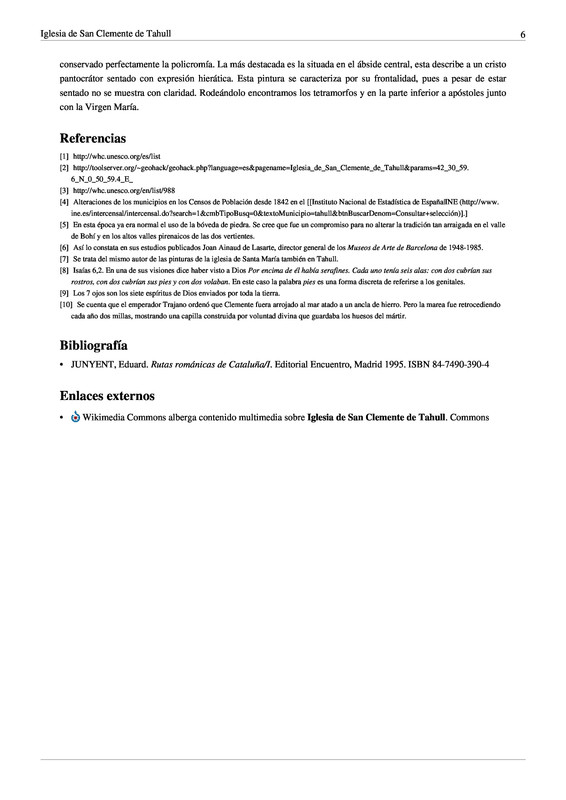 Page 6 - Iglesia de San Clemente de Tahull