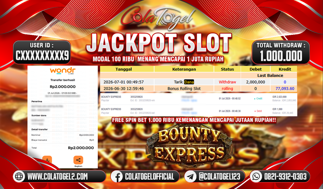 JACKPOT SLOT GACOR!!
