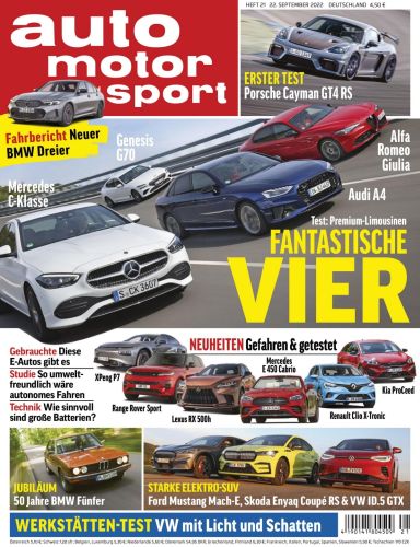 Cover: Auto Motor und Sport Magazin No 21 vom 22 September 2022 Cover: Auto Motor und Sport Magazin No 21 vom 22 September 2022