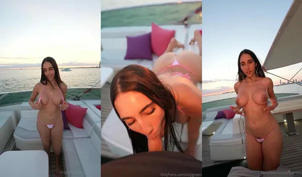 Izzy Green Gets Pounded On A Boat During Sunset