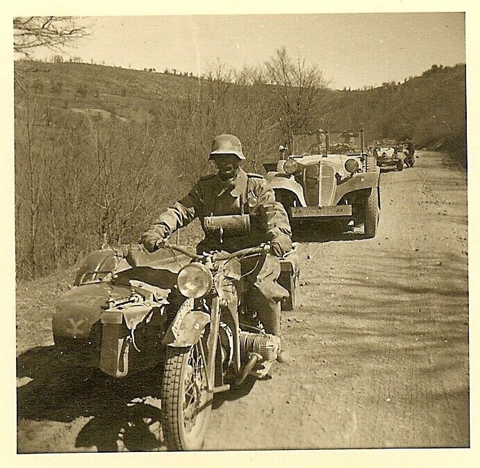 16. Panzer Division Wehrmacht Kradmelder w Unit Marked Motorcycle!!! (1)