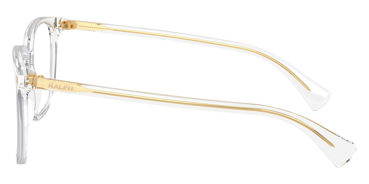 Neu Ralph Damen Eckig Brille RA7147 5002 Glänzend Transparent Kristall 55mm - Bild 3 von 5