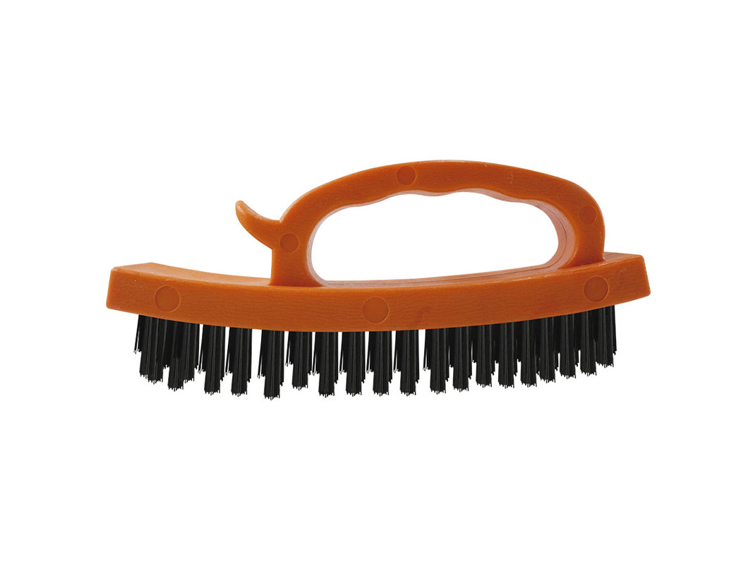 ESCOBILLA DE FIERRO MANGO PLASTICA 4X18 ASAKI