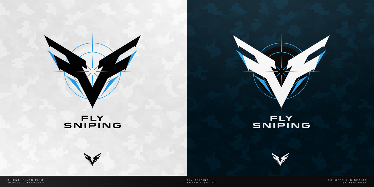 Fly Sniping Logolockupby Xeroh