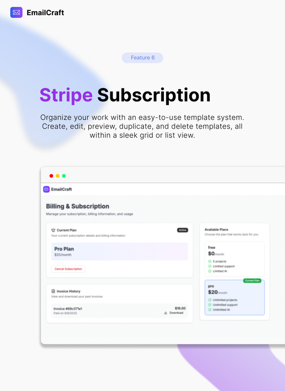 AI EmailCraft HTML Export