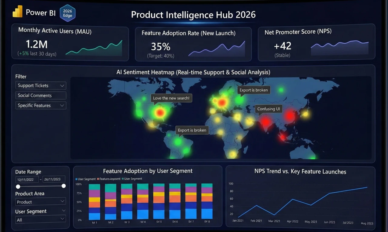 Power BI Product Management Dashboard