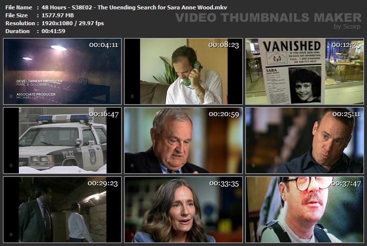 48 Hours - S38E02 - The Unending Search for Sara Anne Wood.mkv