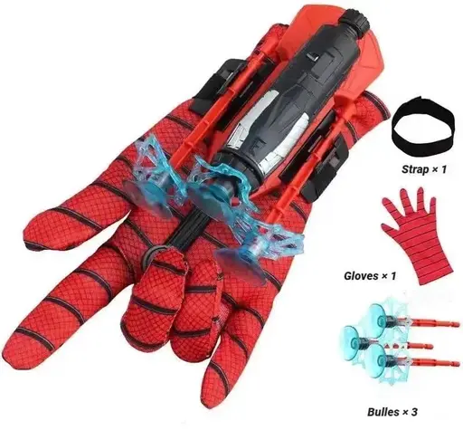 Spider Man Web Shooter Toy, Finger Projectile Launcher, Heroic Web Shooting Action Toys for Kids 3 to 8 Year Old Color 1 (T105)