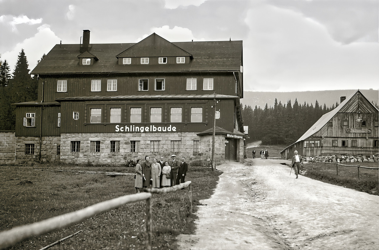1938 07 Riesengebirge Brückenberg 4 Schlingelbaude