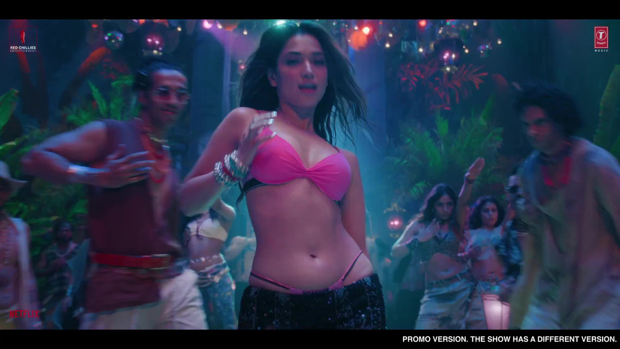 Tamanna Bhatia Bikini G String Panty Milky Navel Shaking Item Song Bads of Bollywood free download 1080p