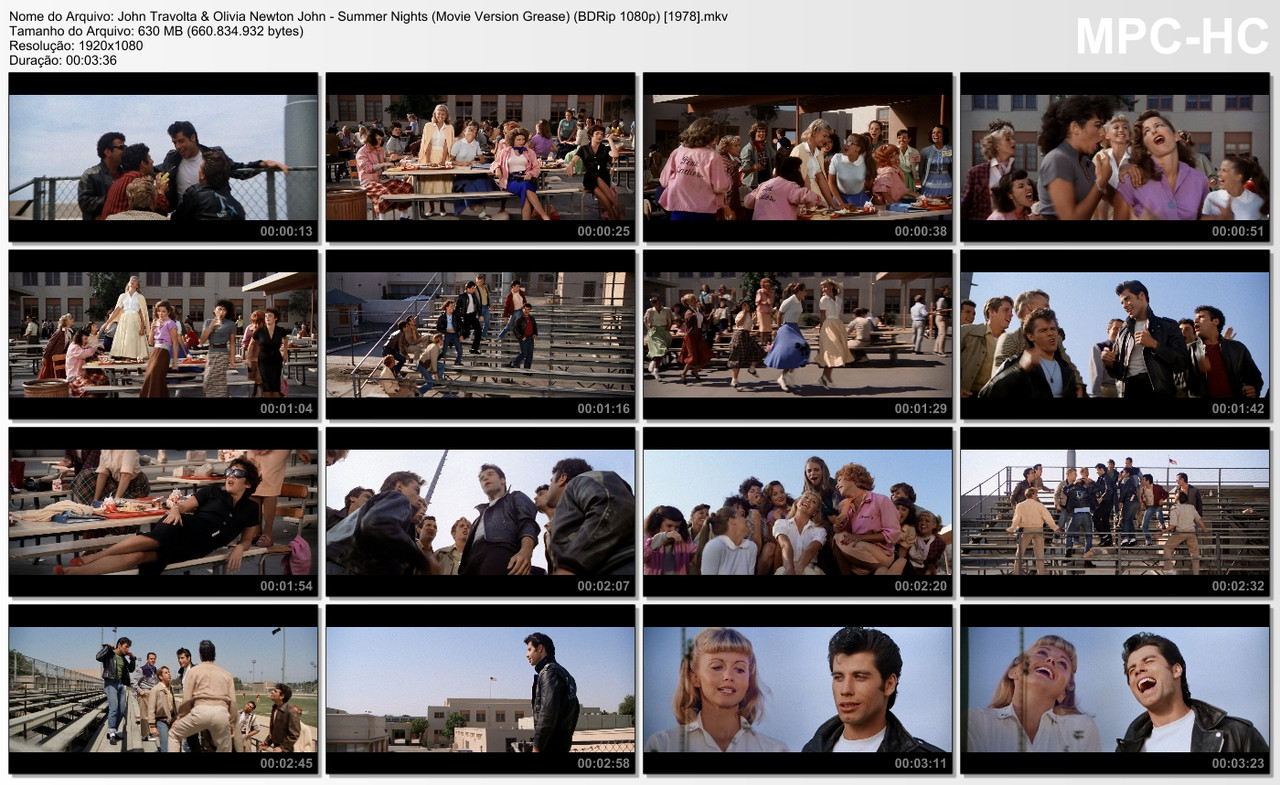 John Travolta & Olivia Newton John - Summer Nights (Movie Version Grease) (BDRip 1080p) [1978]
