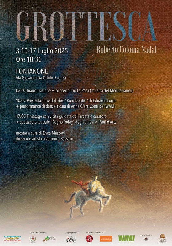 GROTTESCA, mostra di Roberto Coloma Nadal al Fontanone di Faenza (Ra)