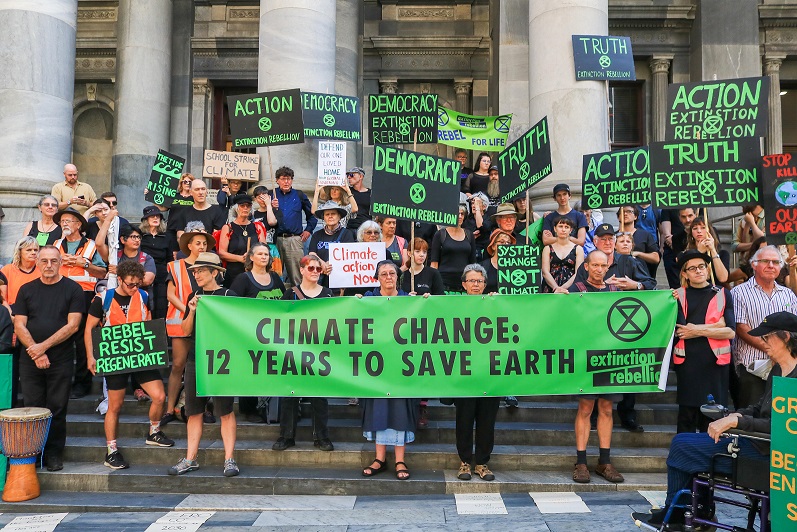 Evil Greenies terrorizing Australia Extinction-Rebellion-Australia