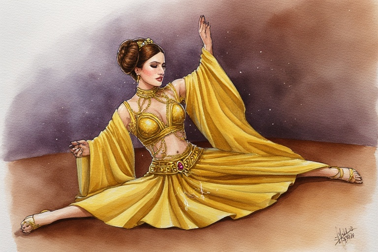 Princess-Leia-in-Golden-outfit-(26)