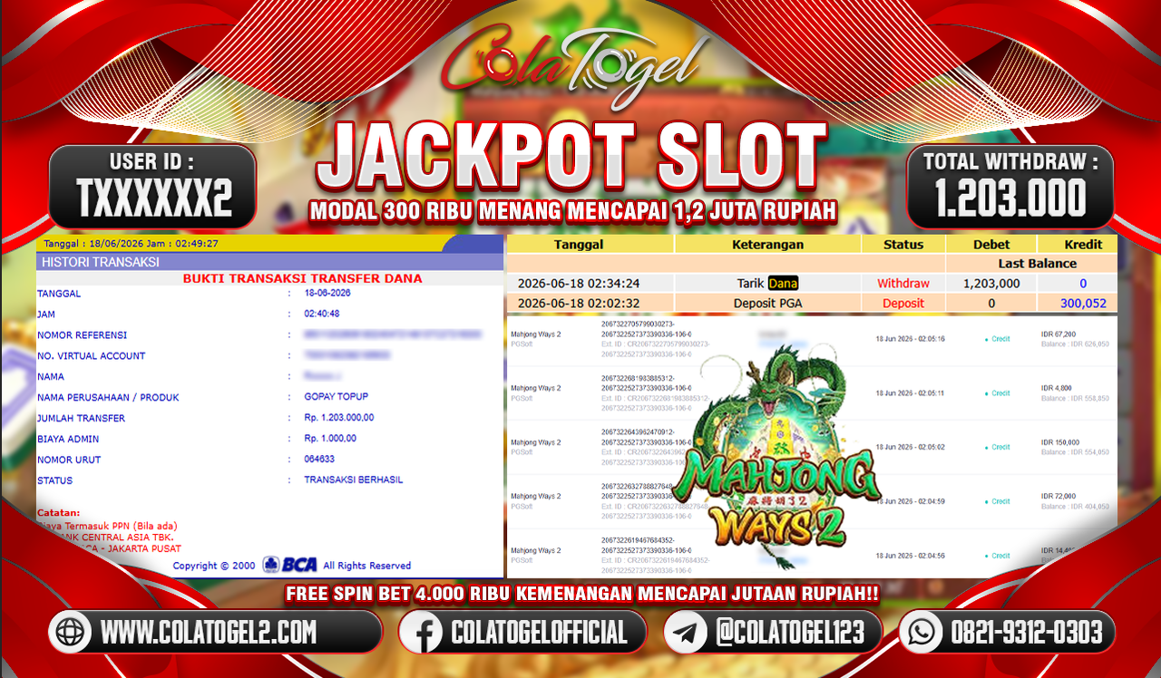 JACKPOT SLOT GACORR!!