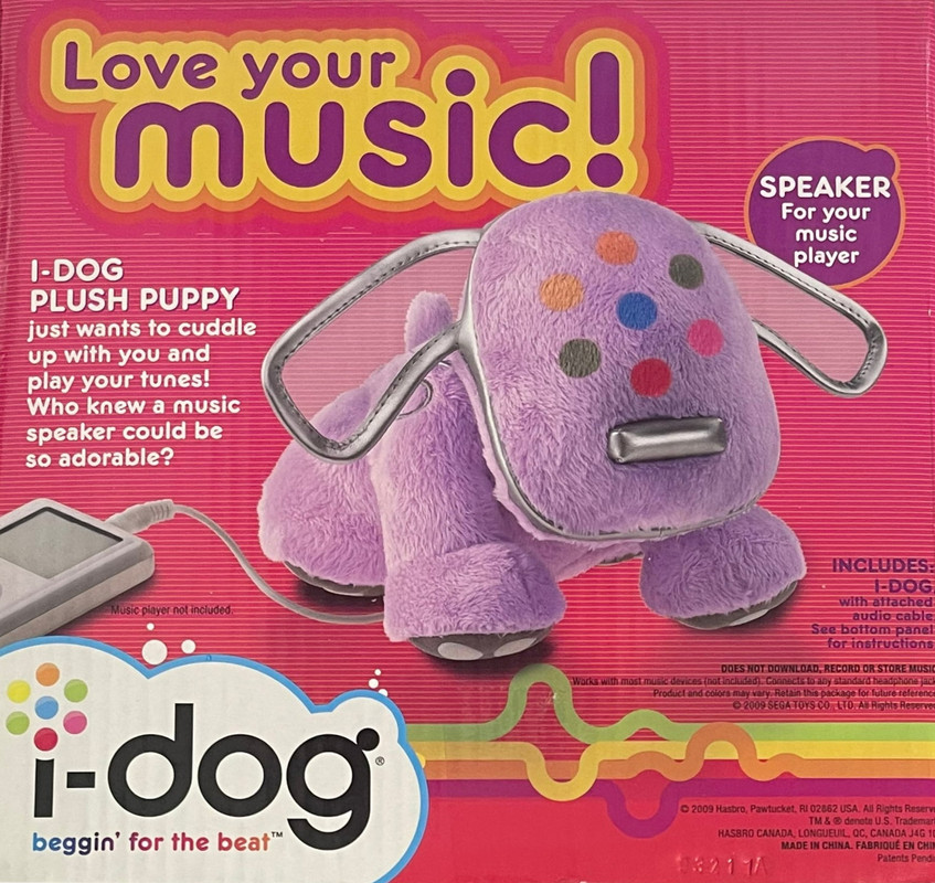 iDog Plush Speaker Box Details