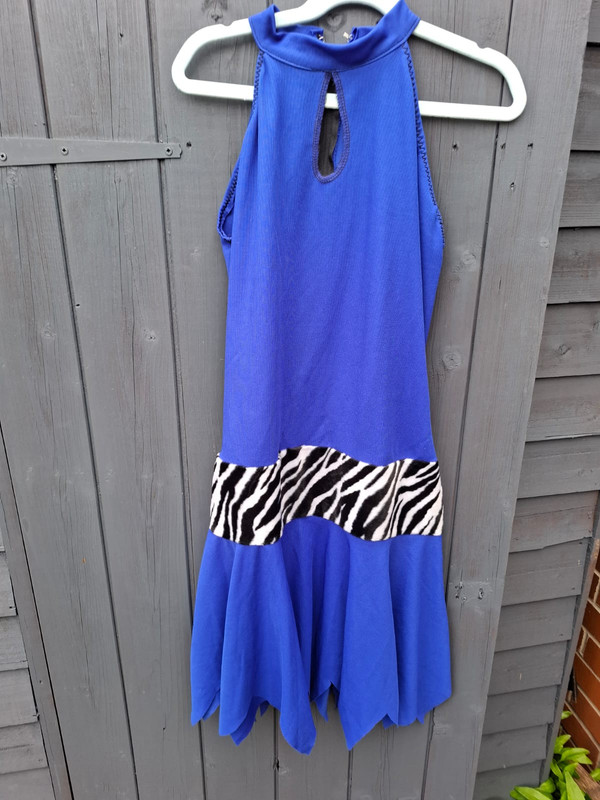 Blue Zebra Belt Dress - Adult 08
