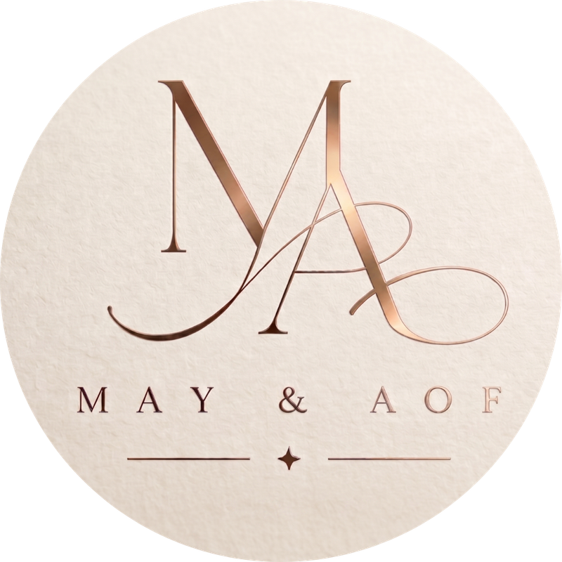 Wedding Logo Rose Gold