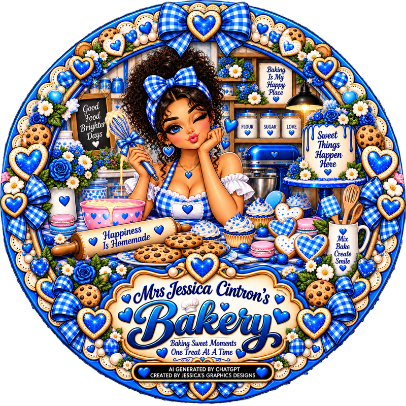 Sweet Gingham Bakery Medallion