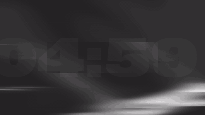 Countdown – Silver Fluid – Rectangular Void