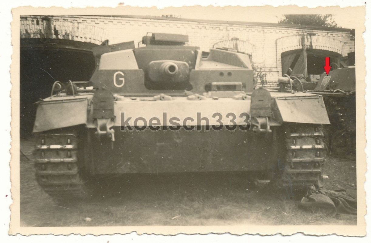 Foto Sturmgeschütz Panzer Wappen Kennung Wehrmac