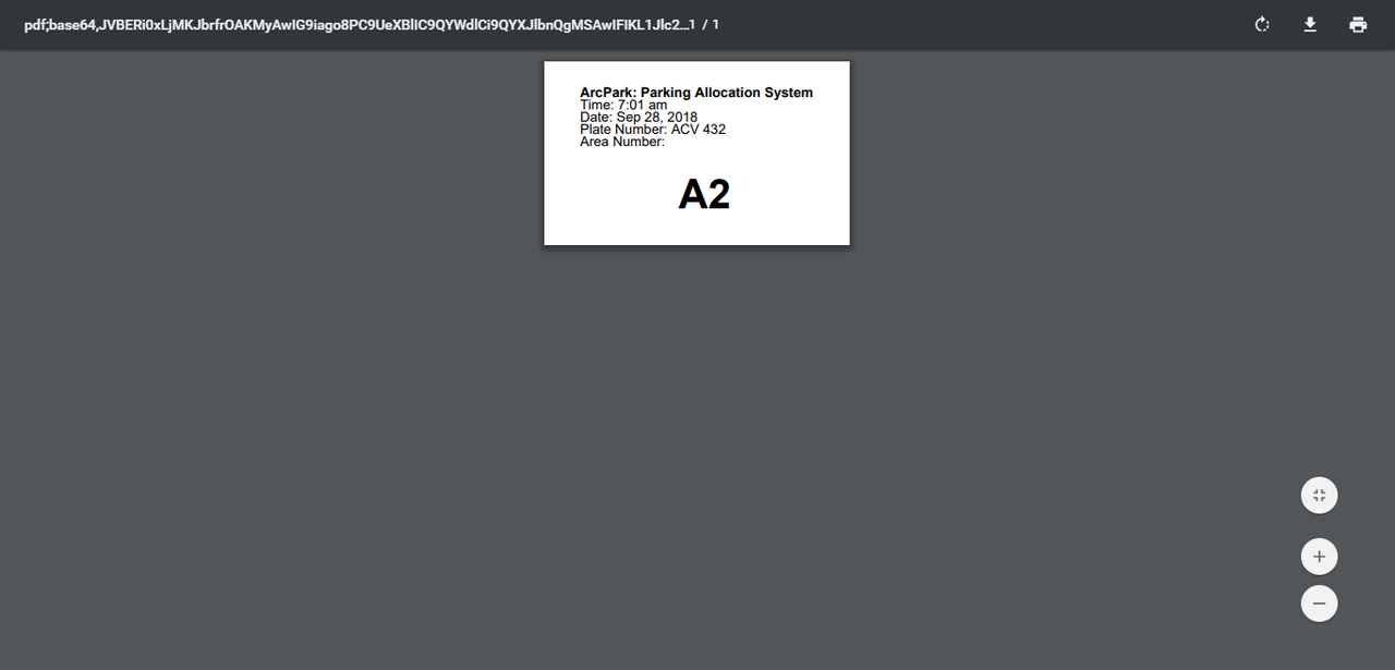 Tickets are generated upon entering