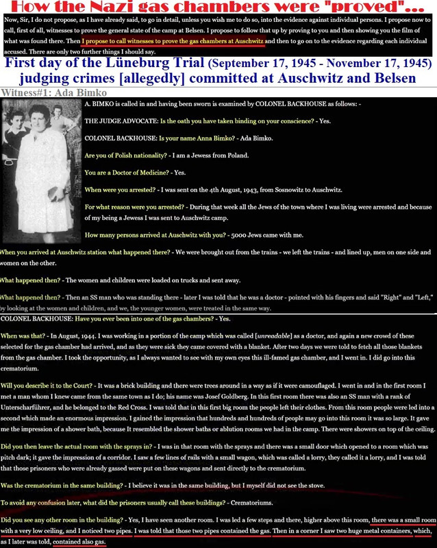 Holocaust - Lüneburg Trial - September 1945 - How the Nazi gas c