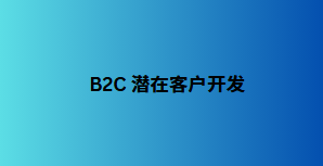 B2C 潜在客户开发