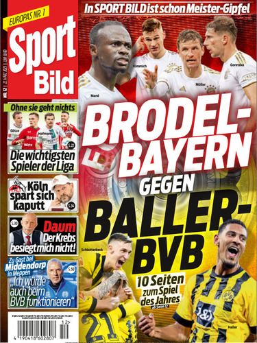 Cover: Sport Bild Magazin No 12 vom 22  März 2023