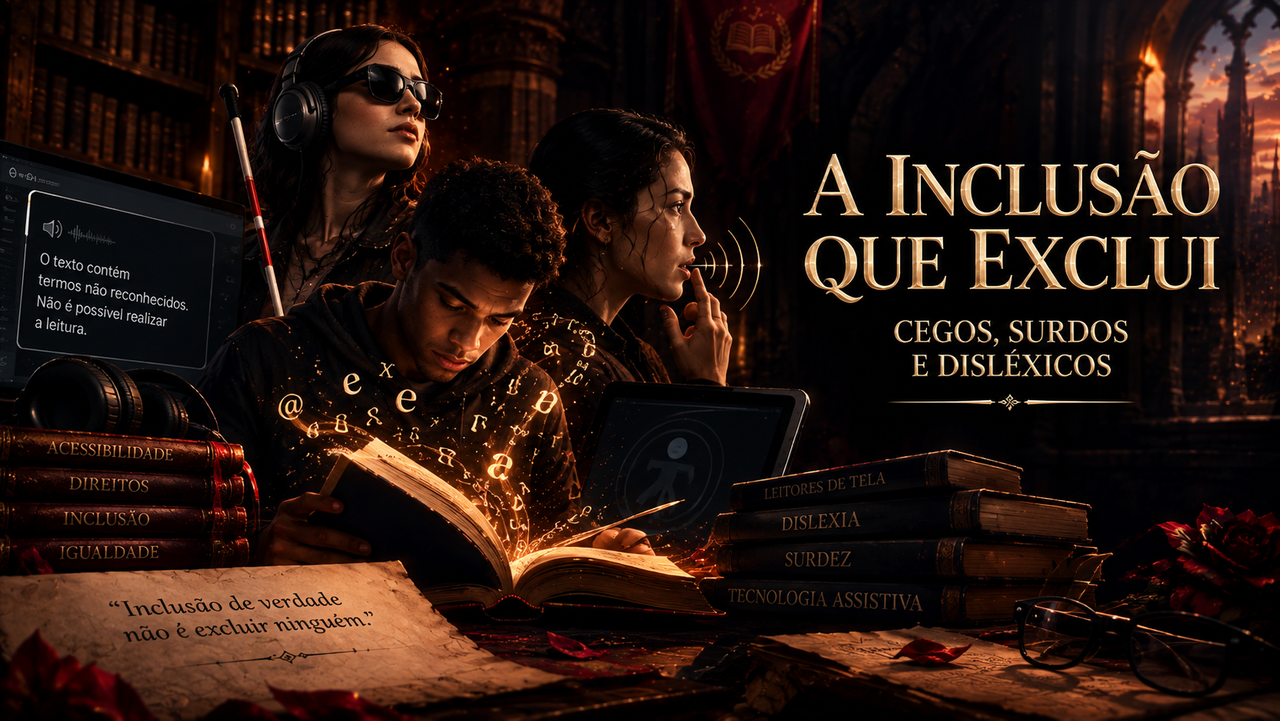 Acessibilidade e linguagem neutra: barreiras para cegos, surdos e disléxicos